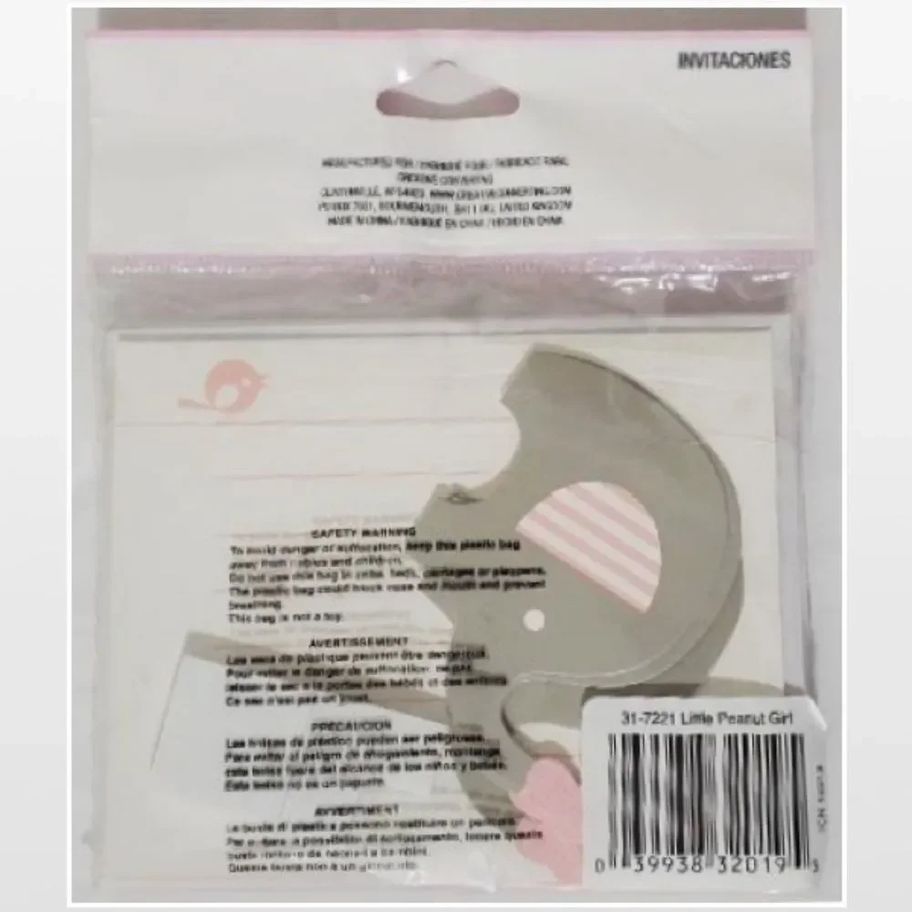 New Kid Pink Elephant Invitations Home